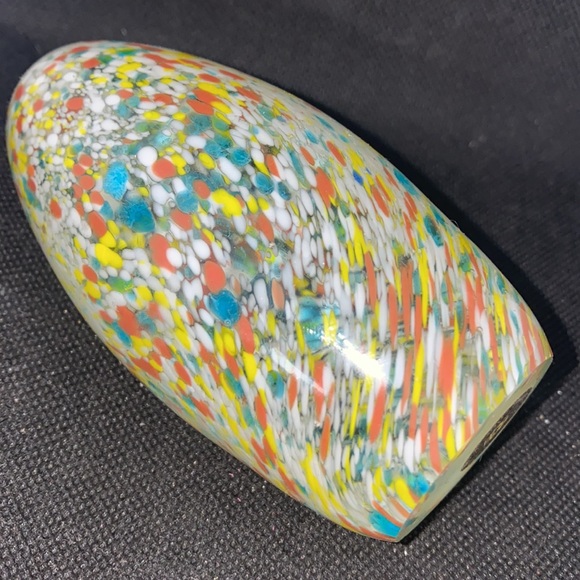 SDS PAPERWEIGHT SEAPOOT GROUPS AMERICAN DESIGN CRYSTAL GLASS MULTI COLORS EGG - Picture 7 of 7